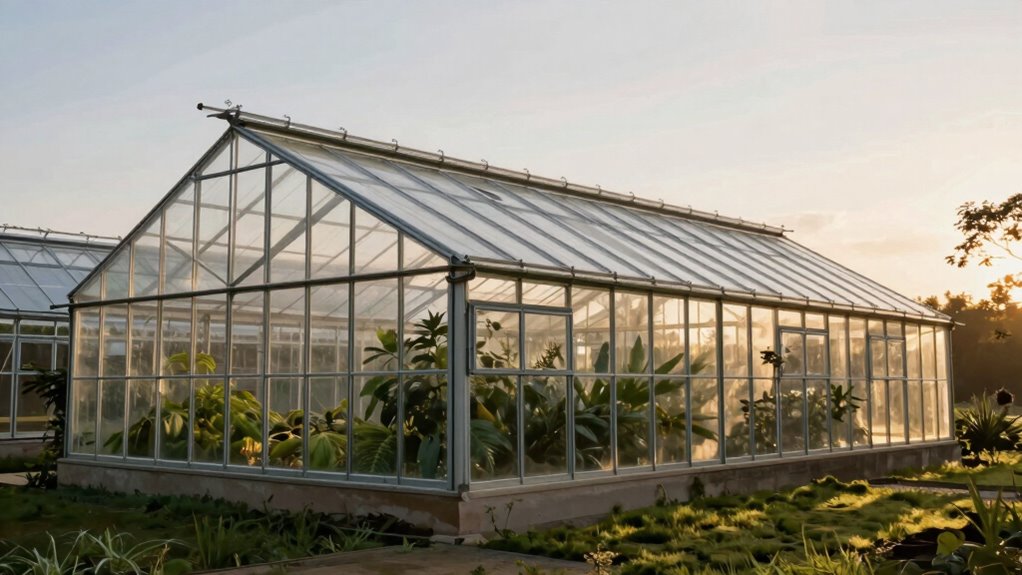 optimal greenhouse sun and wind strategy
