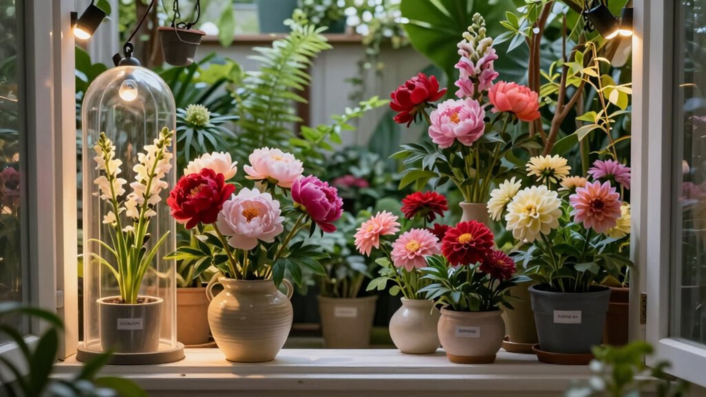 optimal indoor flower growth conditions