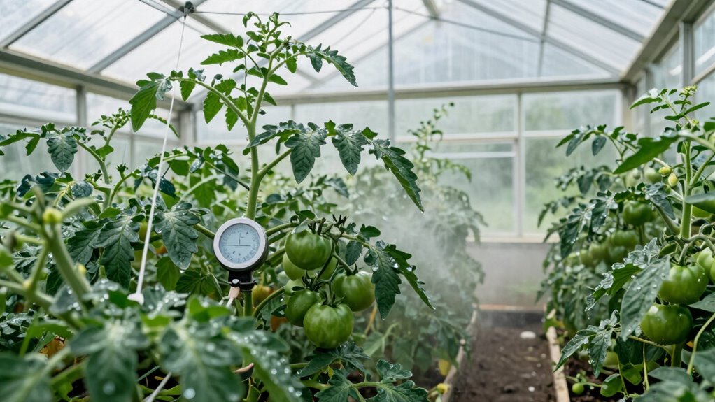 optimize greenhouse humidity levels