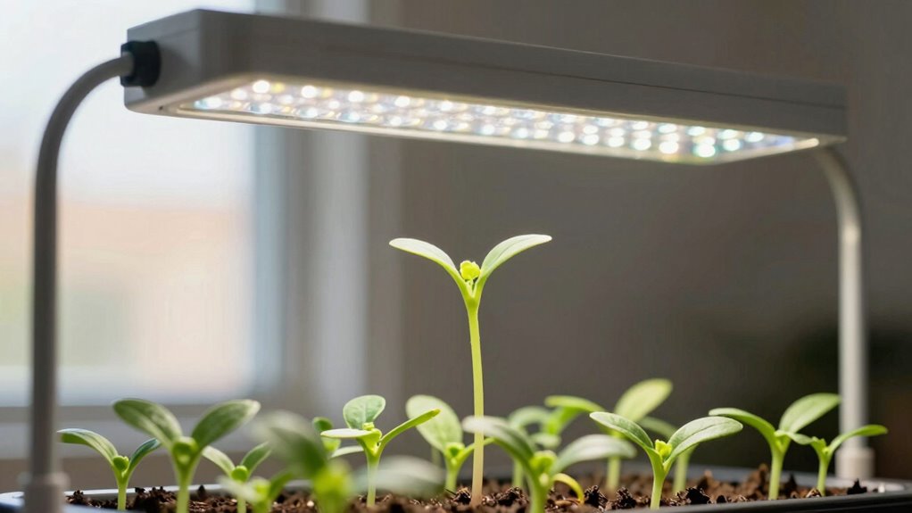 optimize seedling lighting conditions
