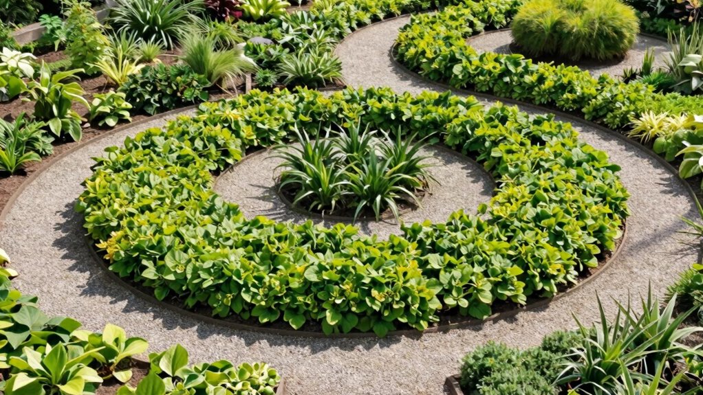organized accessible garden pathways