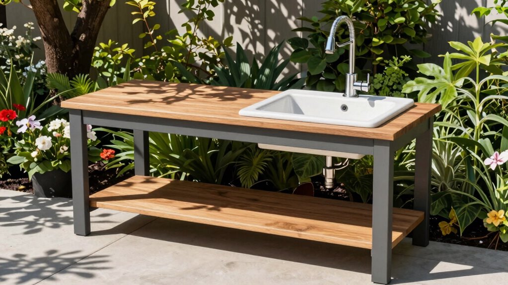 outdoor gardening workspace considerations