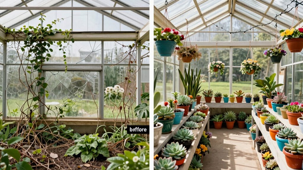 personalize greenhouse with decor