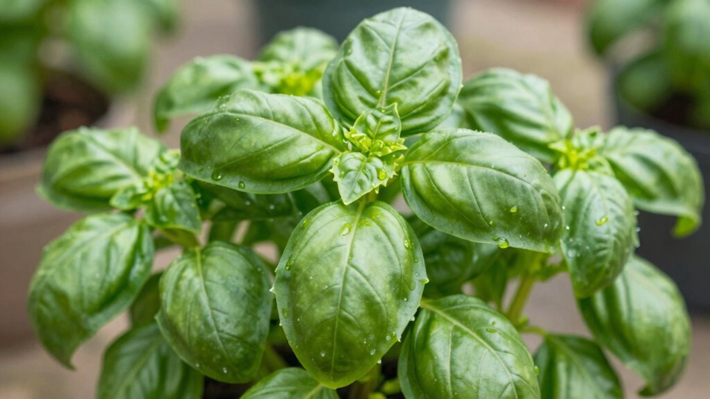 pinch technique for bushy basil
