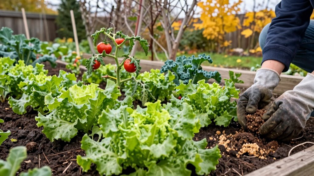 prepare soil for winter greens