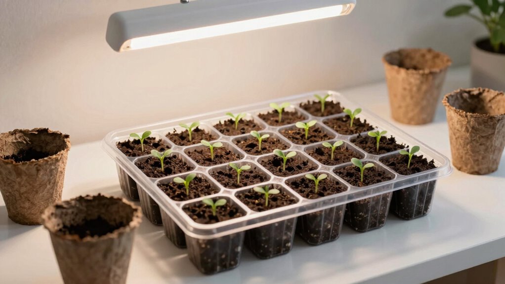 prepare soil sterilize trays