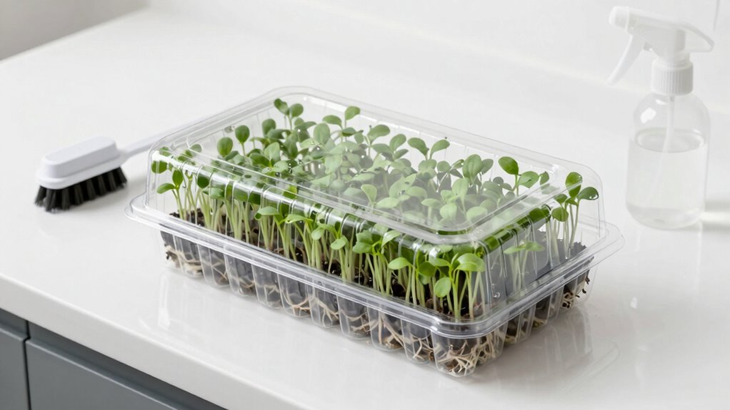 proper cleaning prevents damping off