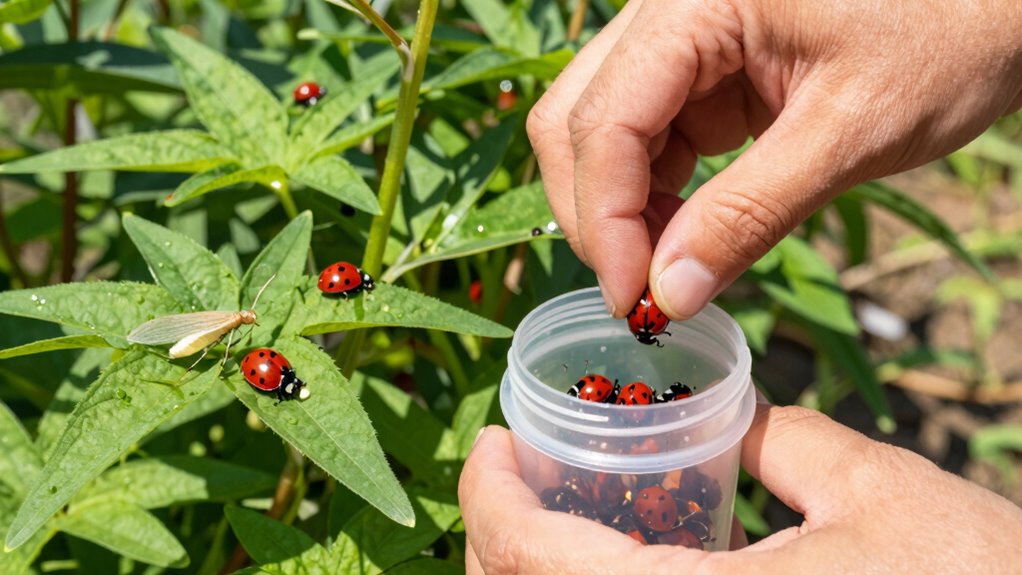 properly release beneficial insects