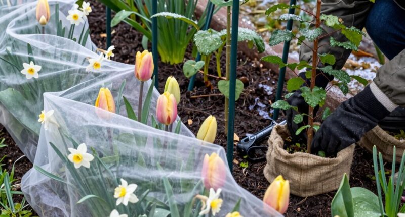 protect plants from temperature fluctuations