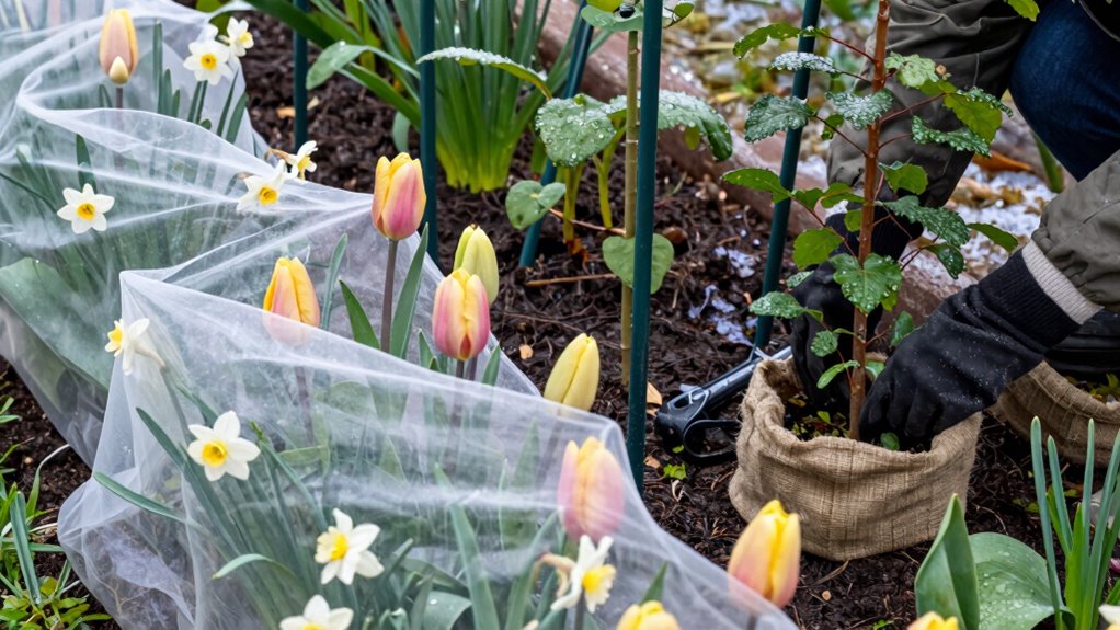 protect plants from temperature fluctuations