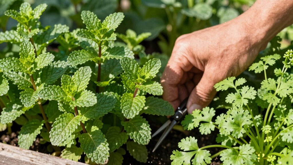 prune herbs at optimal times