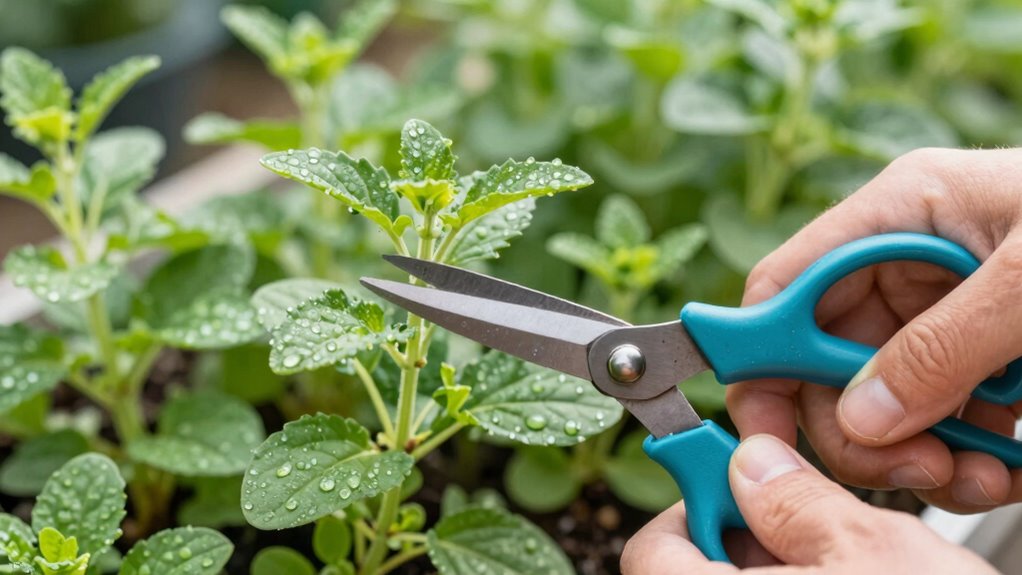 prune with sharp angled cuts