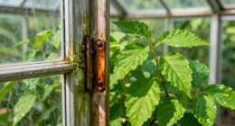 quick greenhouse door repair