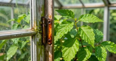quick greenhouse door repair