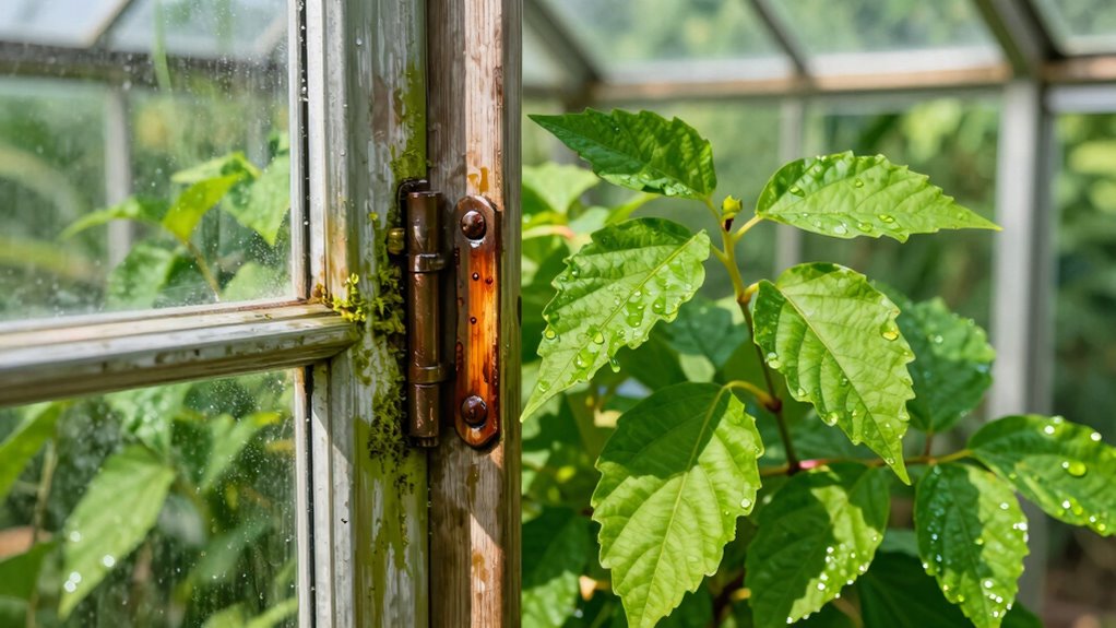 quick greenhouse door repair