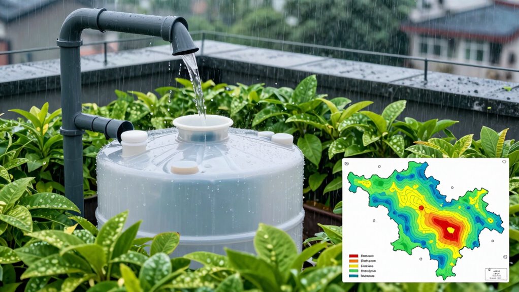 rainfall variability influences tank sizing