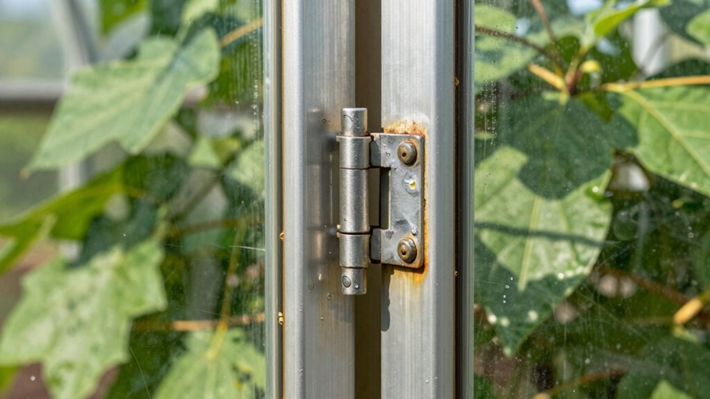 regular hinge cleaning and lubrication