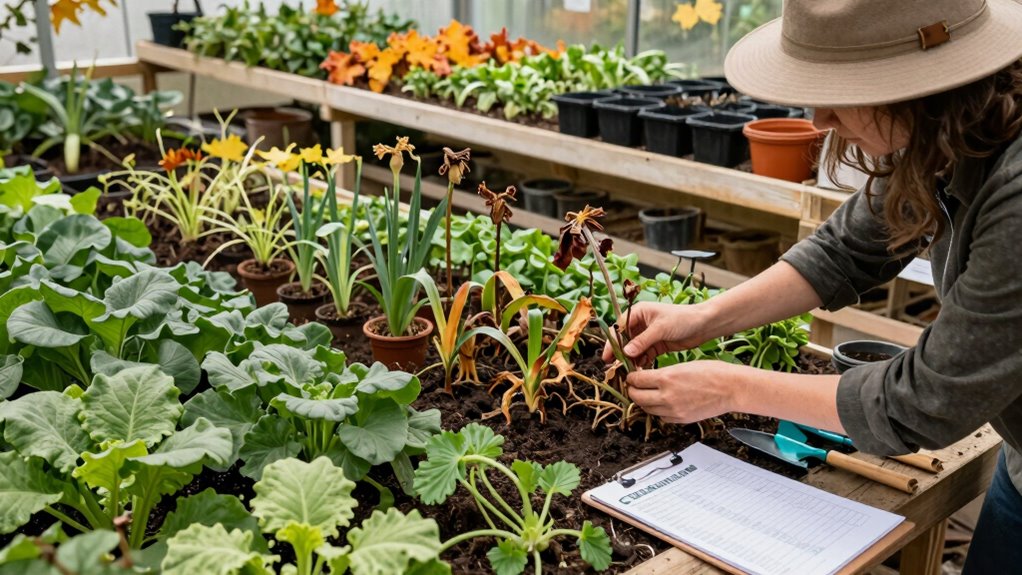 remove sick plants promptly