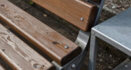 sanitizing bench and shelf