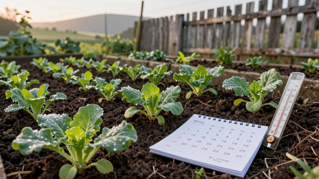 schedule planting around frost