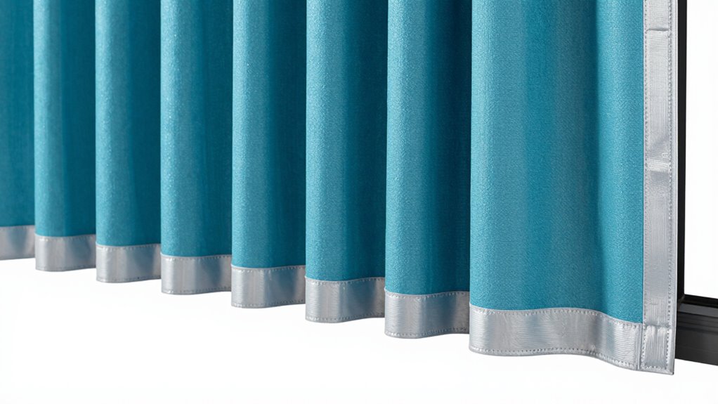 seal gaps and adjust curtains