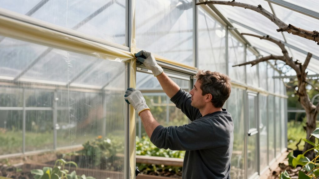 seal openings before storm