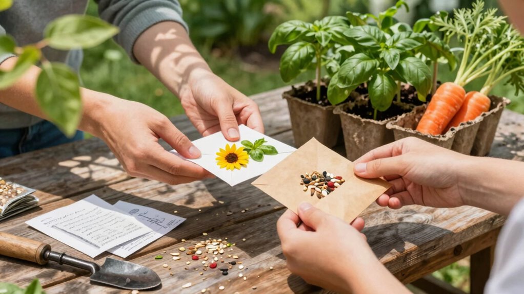 seed sharing boosts garden diversity