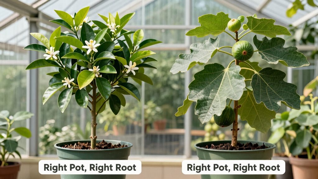 select appropriate pot size