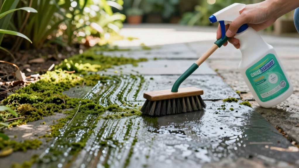 shaded damp organic debris
