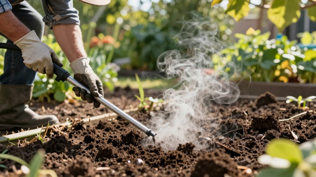 signs of soil sterilization needed