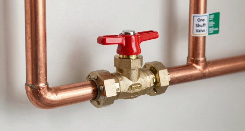 single valve water shutoff