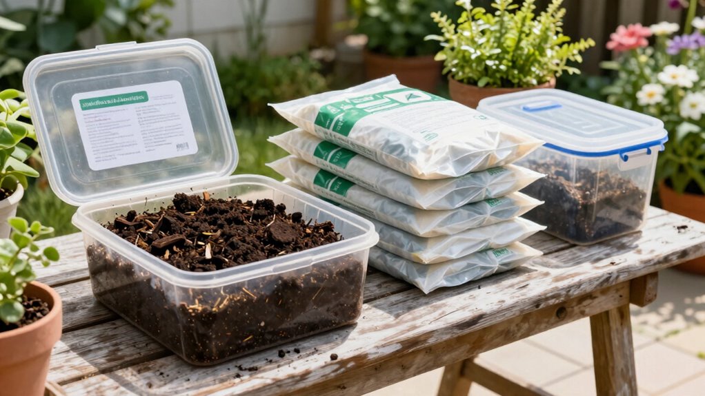 store soil properly safely