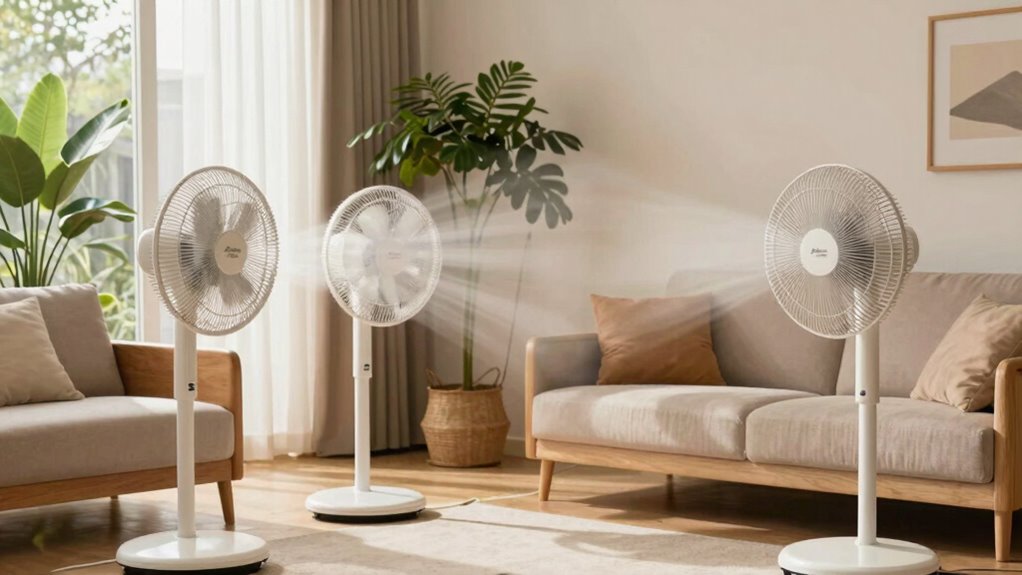 strategic fan placement ensures warmth