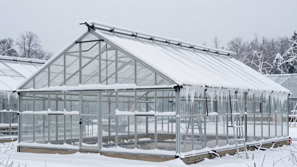 strengthen greenhouse for snow