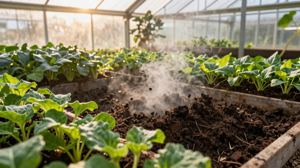 successful compost greenhouse heating