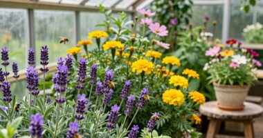 support bees with greenhouse gardening
