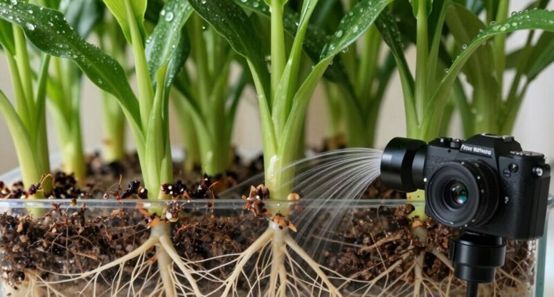 timed watering promotes healthy roots