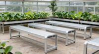 top aluminum greenhouse benches