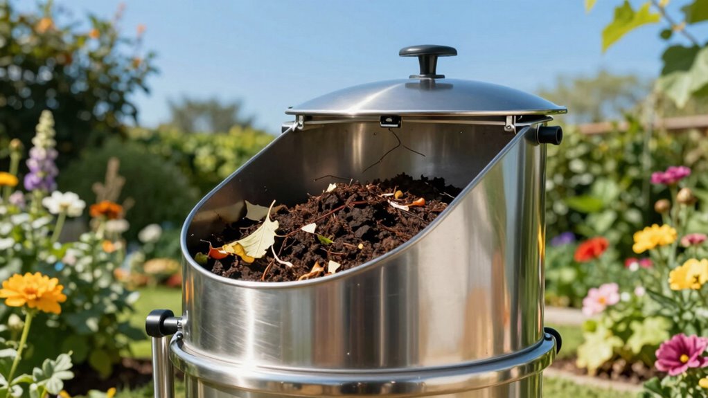 top dual chamber compost tumblers