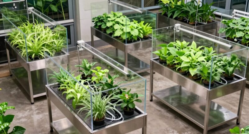 top flood drain grow tables