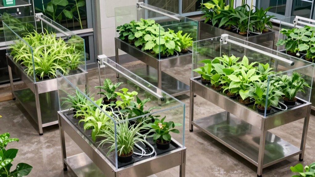 top flood drain grow tables