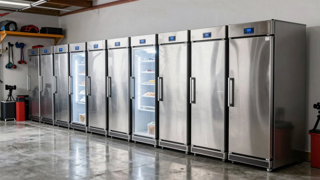top garage chest freezers