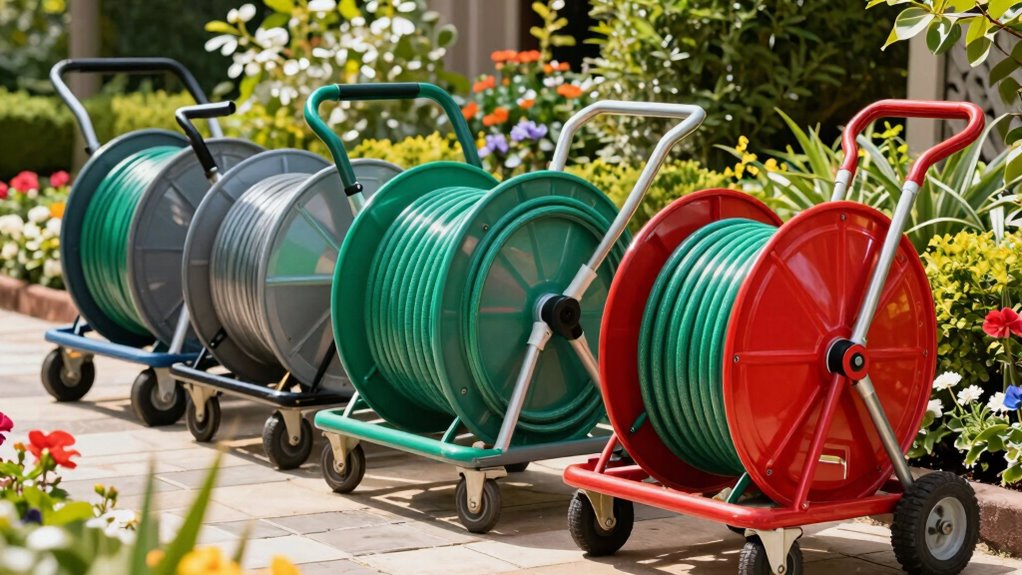 top garden hose reel carts