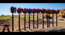 top gas post hole augers