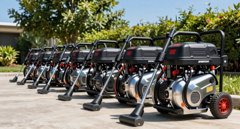 top gas powered pressure washers