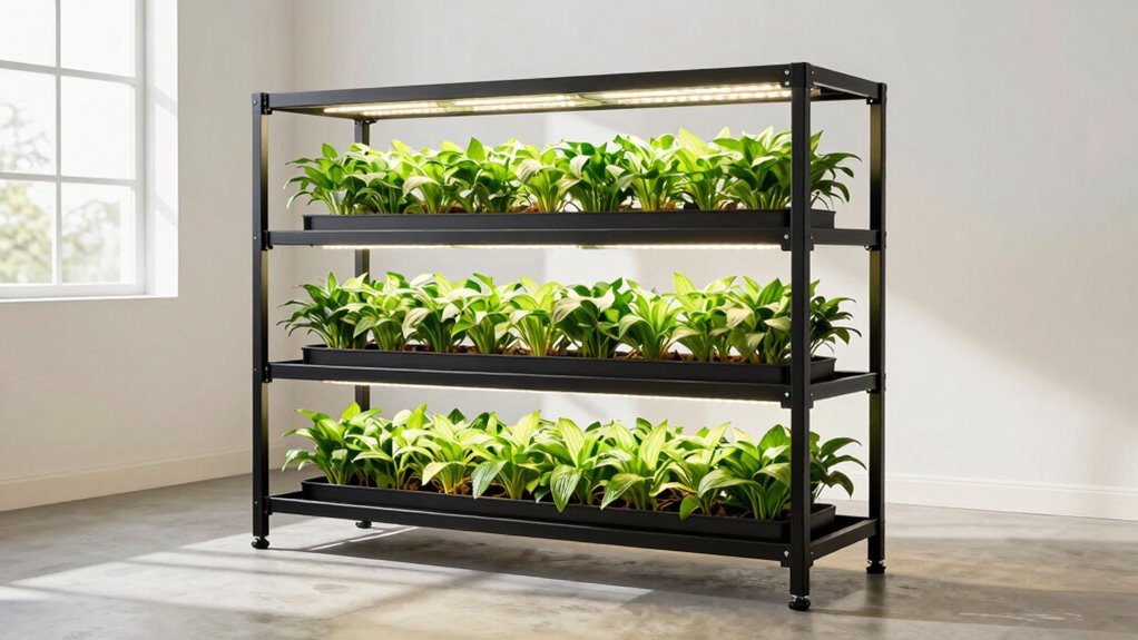 top grow light shelf racks