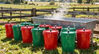 top heated livestock water buckets