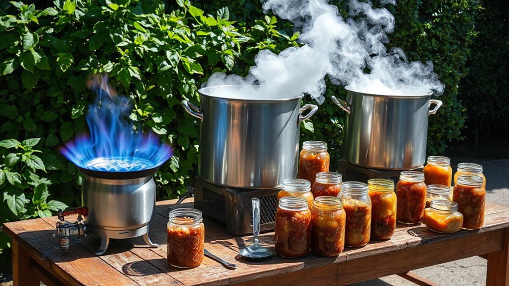 top large batch canning burners