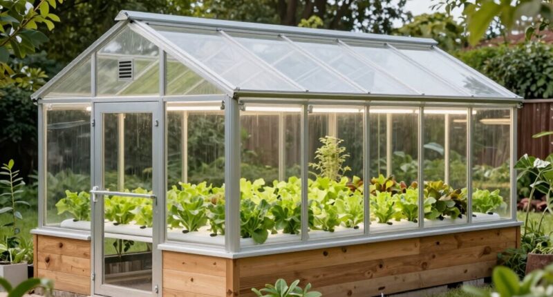 top lean to hydroponic kits