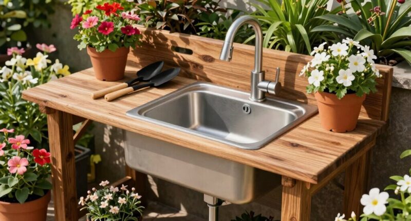 top outdoor potting bench